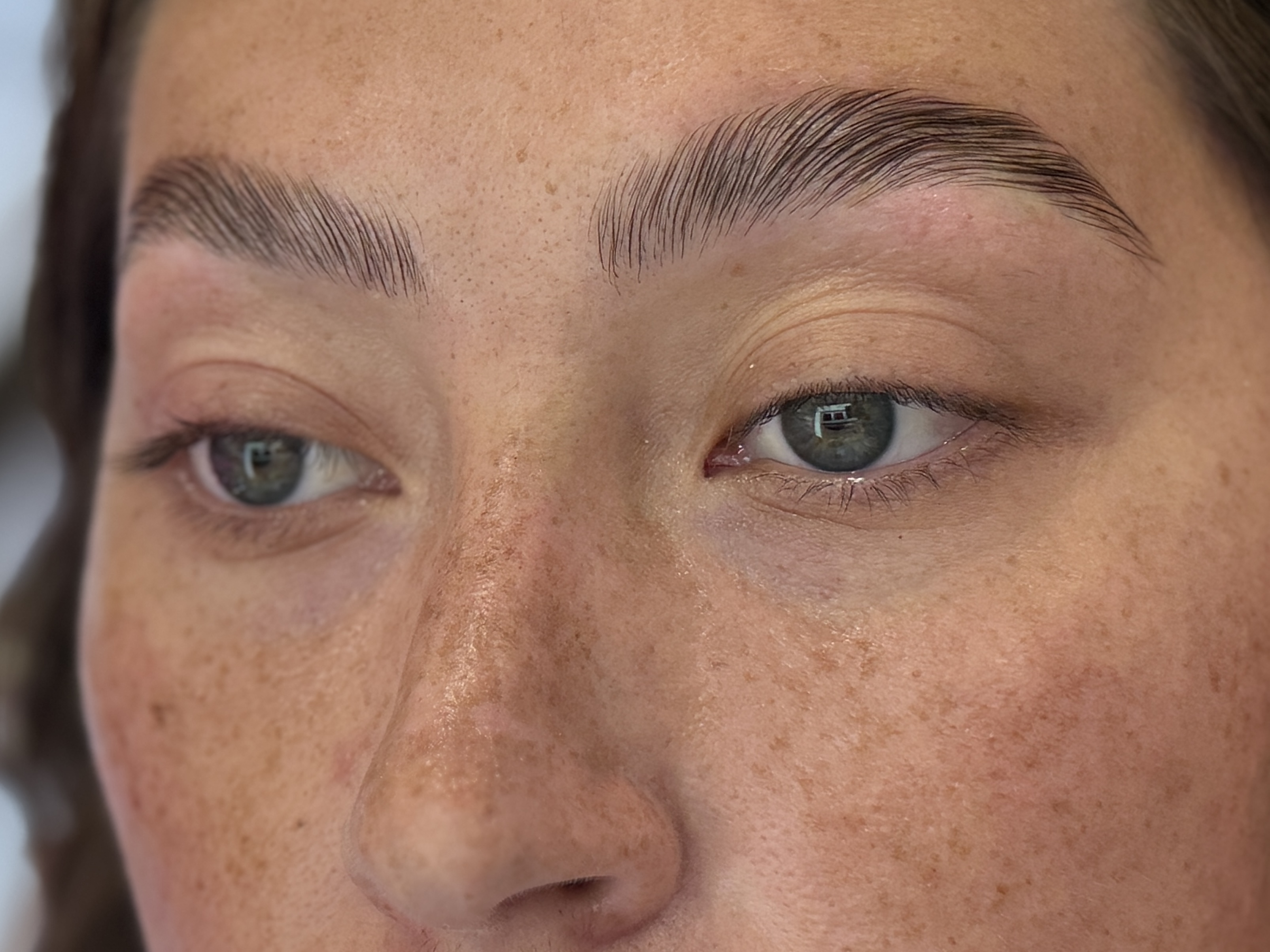 Defined natural brow result